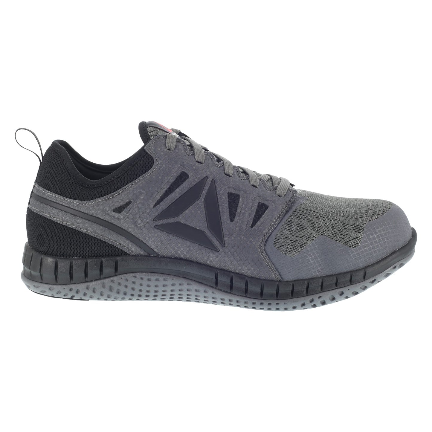 Reebok Work Men's Zprint Steel Toe Athletic Work Shoe - Grey - Side View