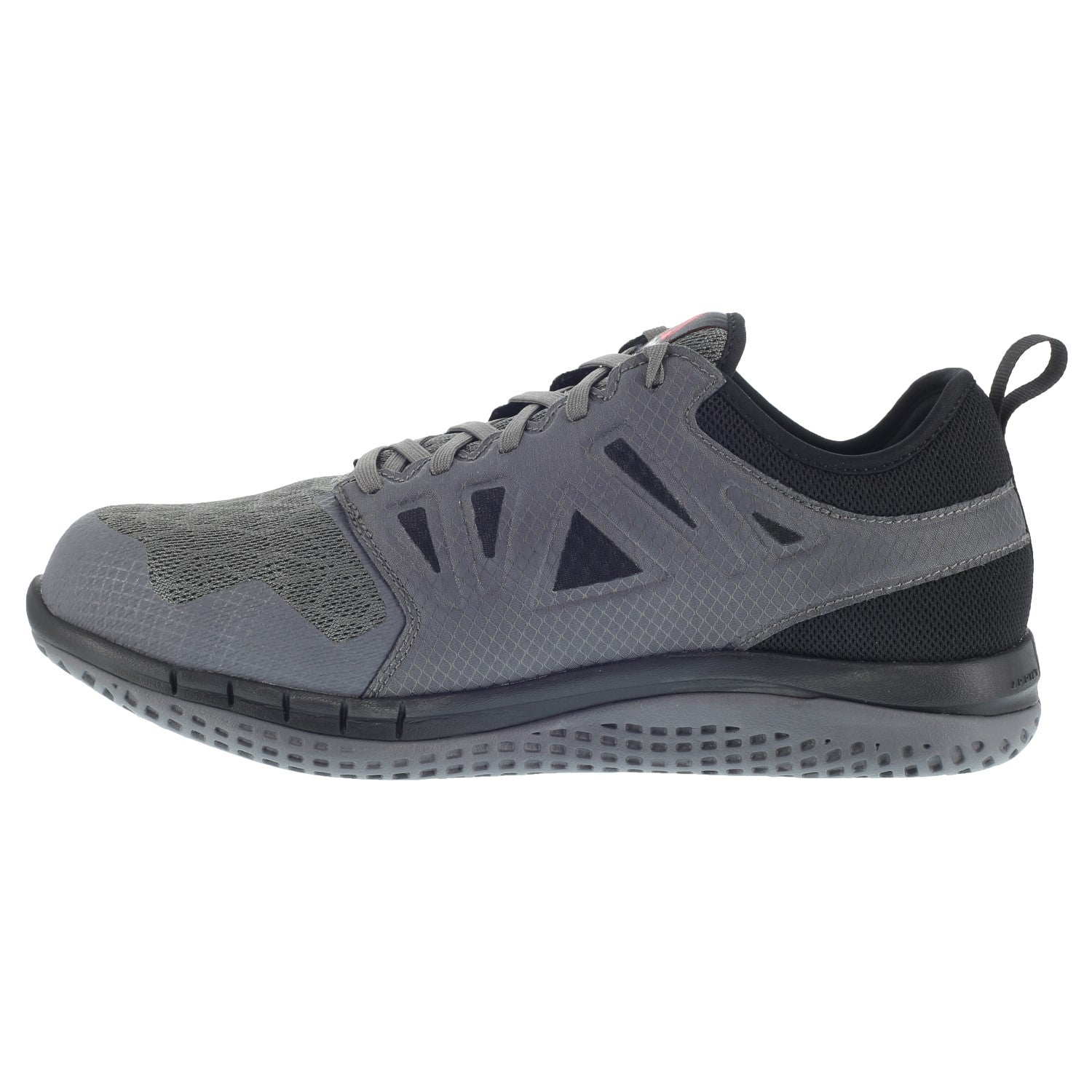 Reebok Work Men's Zprint Steel Toe Athletic Work Shoe - Grey - Side View