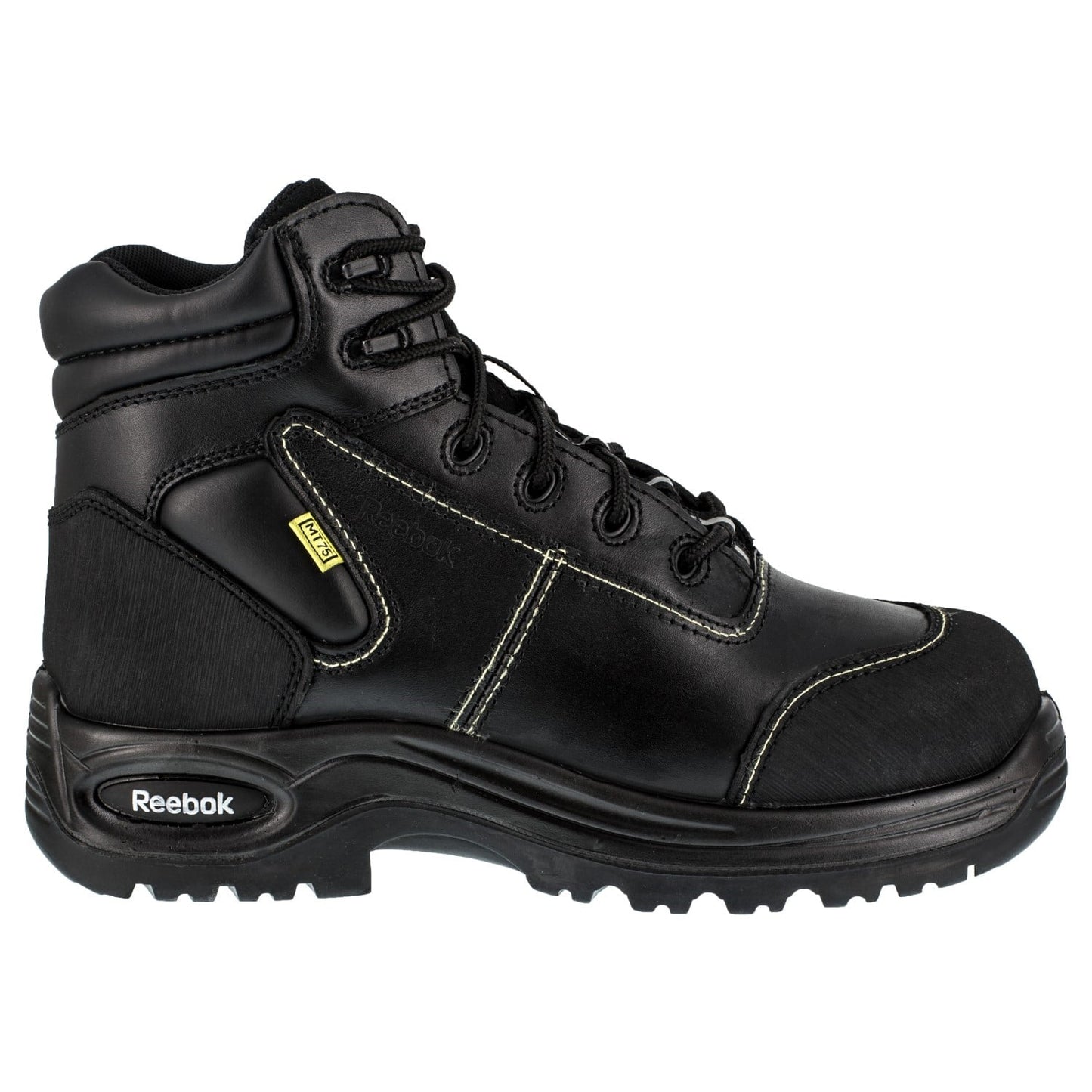 Reebok Work Men's Trainex Comp Toe Work Boot Met Guard - Black - Side View