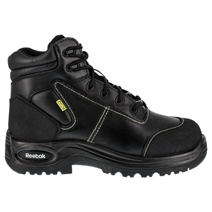 Reebok Work Men's Trainex Comp Toe Work Boot Met Guard - Black - Side View