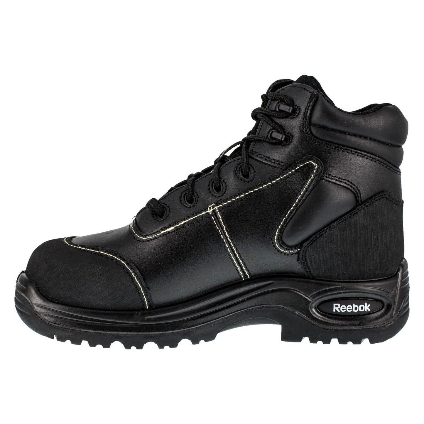 Reebok Work Men's Trainex Comp Toe Work Boot Met Guard - Black - Side View