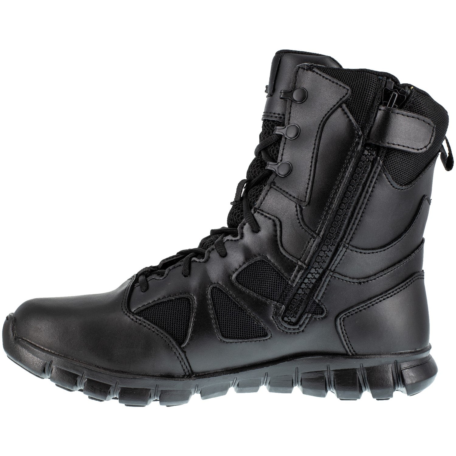 Reebok Duty Men's Sublite Cushion Tactical Soft Toe 8" Boot  - Black - Side View