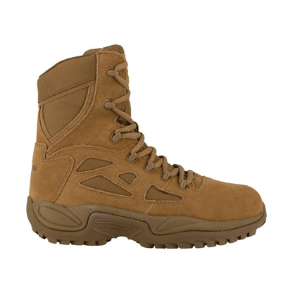 Reebok Duty Men's Rapid Response Tactical Comp Toe 8" Boot - Coyote - Side View