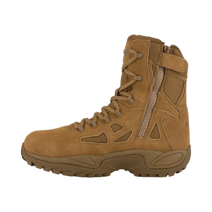 Reebok Duty Men's Rapid Response Tactical Comp Toe 8" Boot - Coyote - Side View