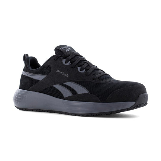 Reebok Men's RB5102 Black and Gray Lite Plus 4 Work Composite Toe Athletic EH - Black - angle main