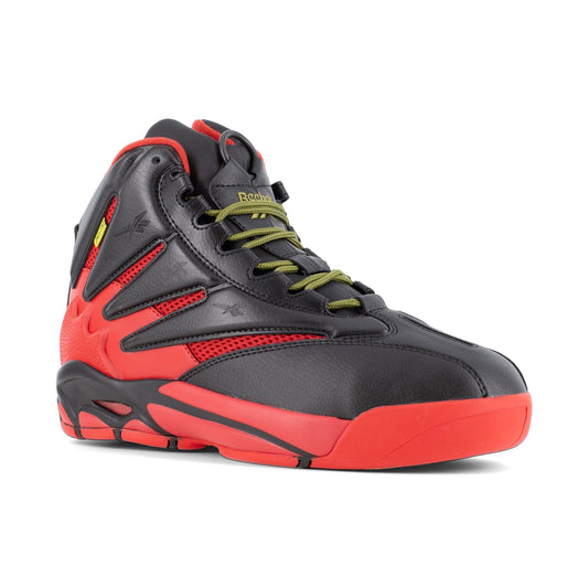 Reebok Men's RB9400 Black and Red The Blast Work Composite Toe Athletic - Black - angle main