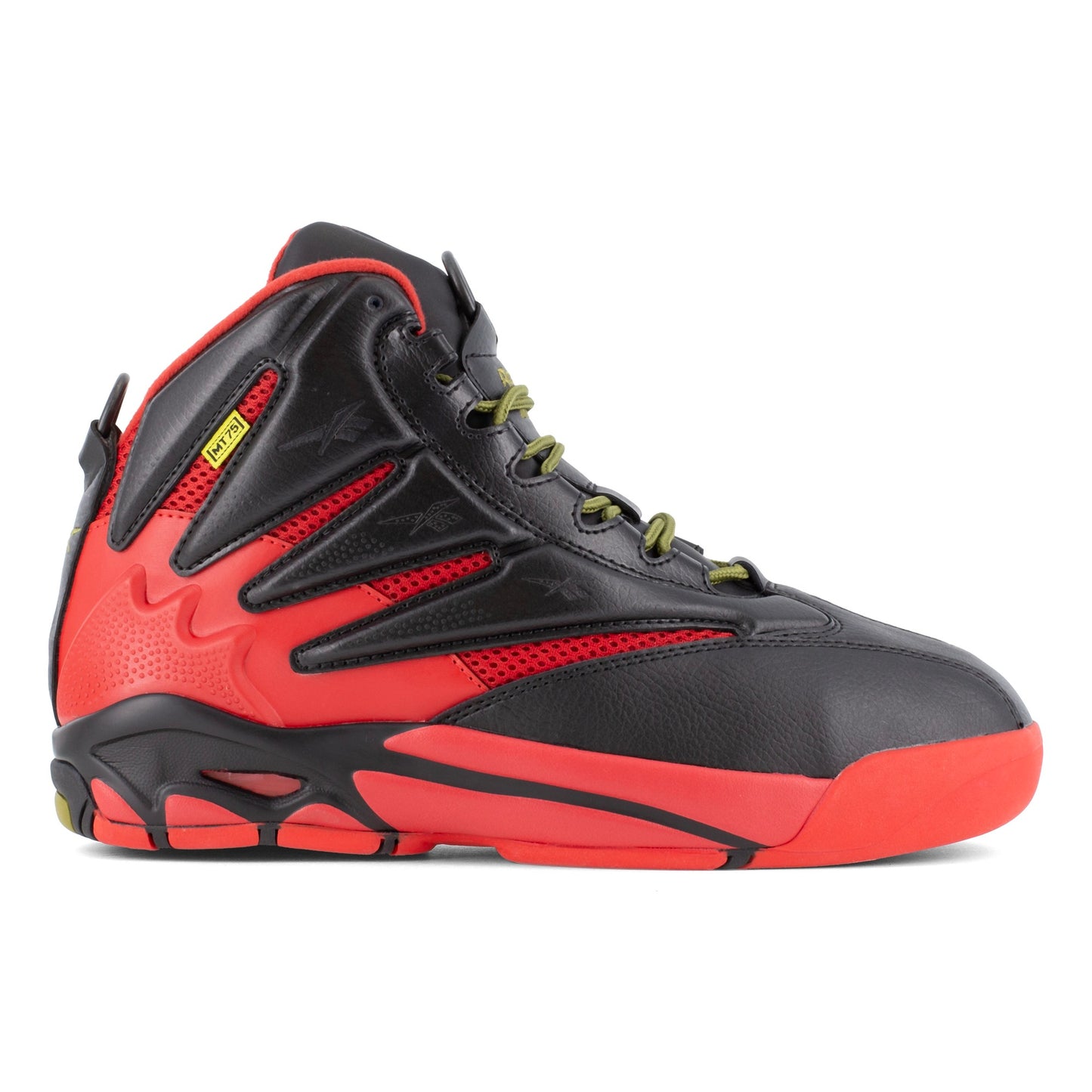 Reebok Men's RB9400 Black and Red The Blast Work Composite Toe Athletic - Black - side view