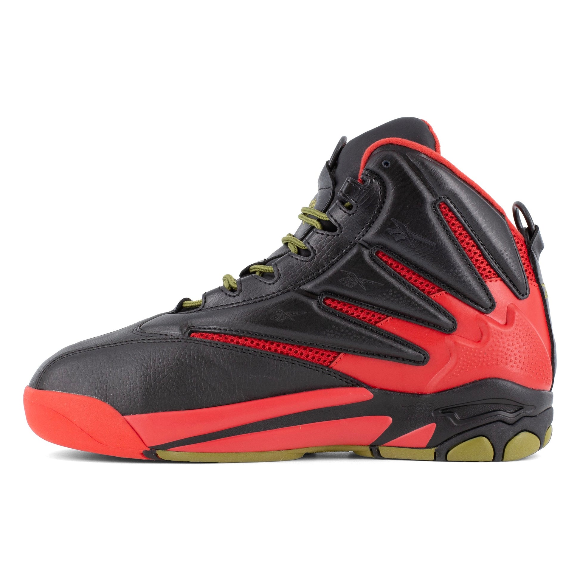 Reebok Men's RB9400 Black and Red The Blast Work Composite Toe Athletic - Black - side view 2