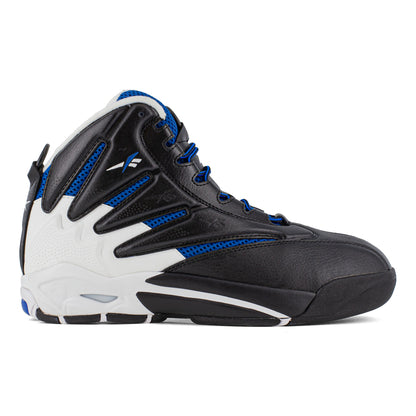 Reebok Men's RB9403 Black, White, and Blue The Blast Work Composite Toe Athletic - Black - side view
