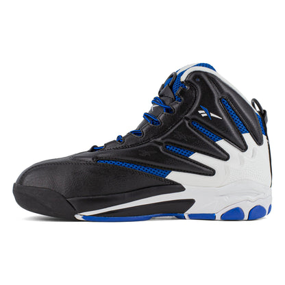 Reebok Men's RB9403 Black, White, and Blue The Blast Work Composite Toe Athletic - Black - side view 2