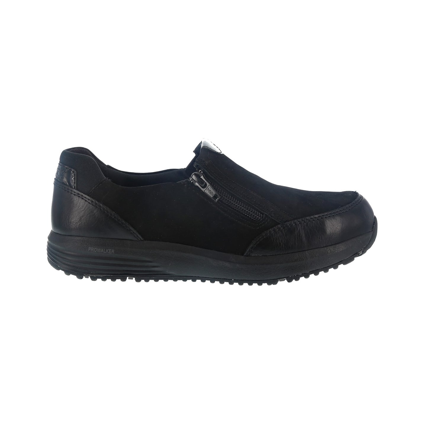 Rockport Works Women's Trustride Work Steel Toe Dress Shoe - Black - Side View