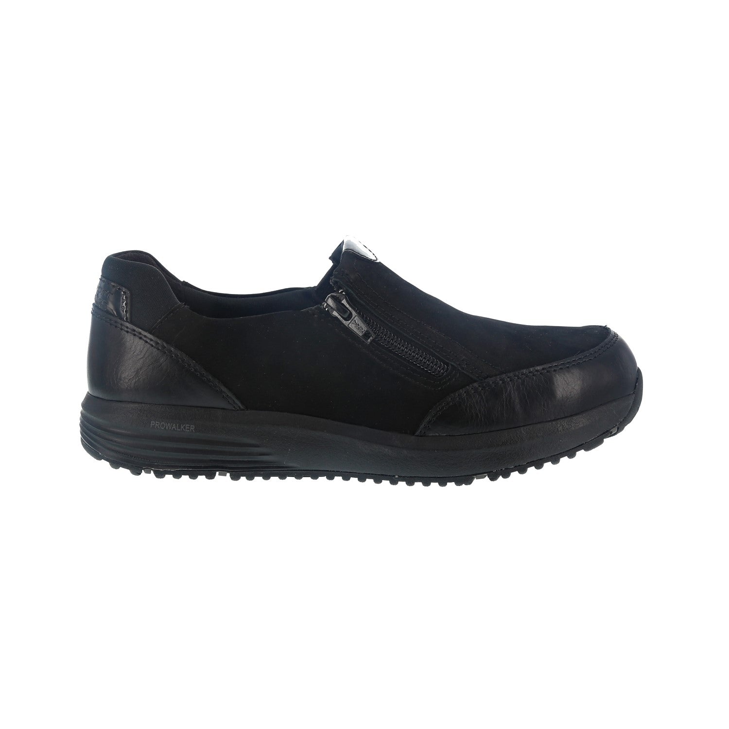 Rockport Works Women's Trustride Work Steel Toe Dress Shoe - Black - Side View