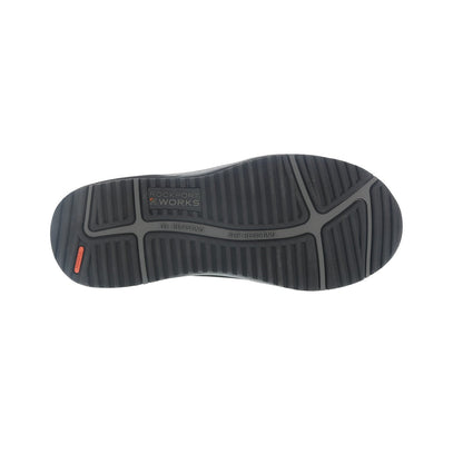 Rockport Works Women's Trustride Work Steel Toe Dress Shoe - Black - Outsole View