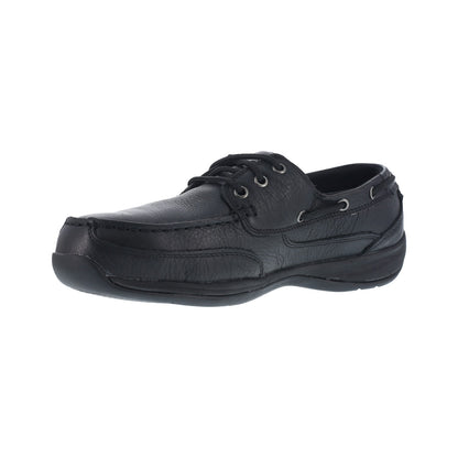 Rockport Works Women's Sailing Club Steel Toe Oxford ESD - Black - Other Profile View