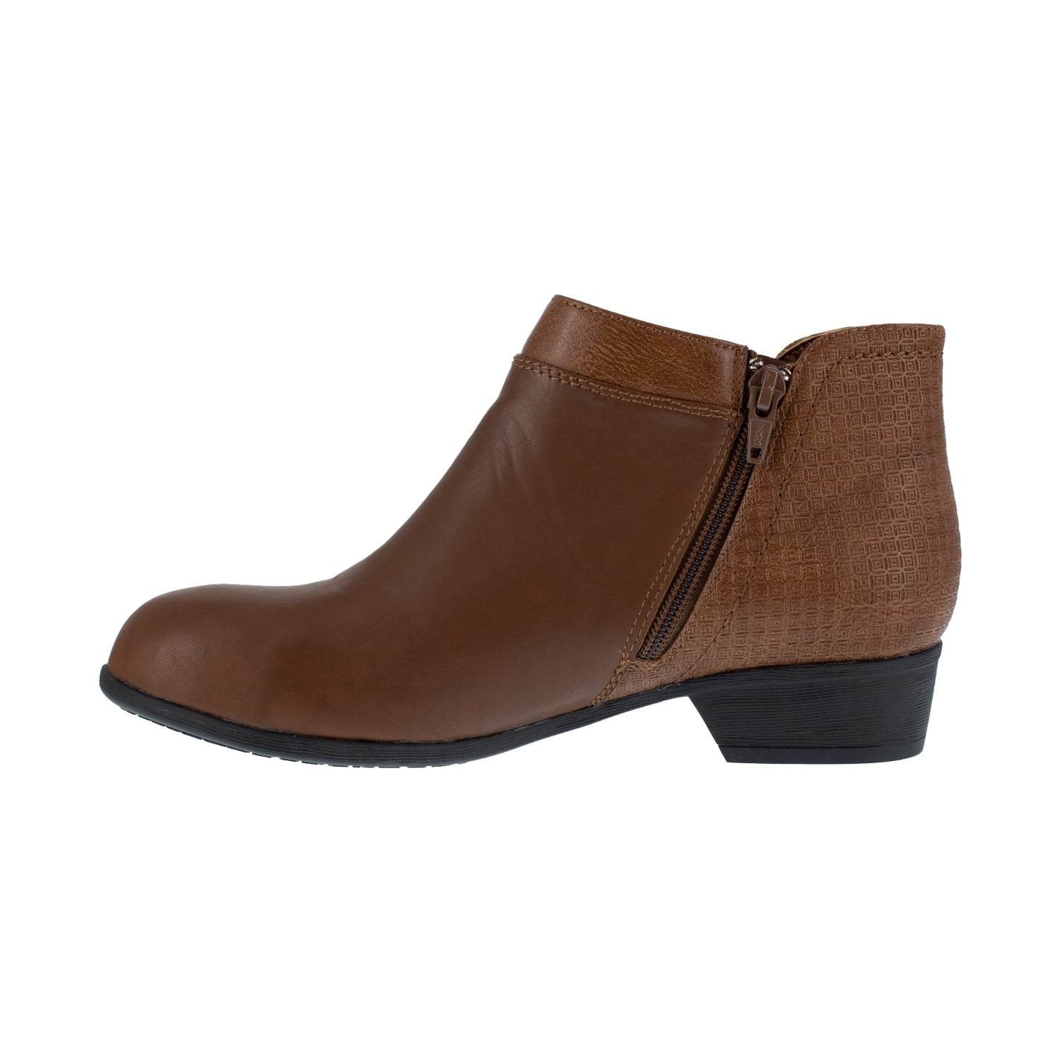 Rockport Works Carly Women's Steel Toe Safety Boot - Brown - Side View