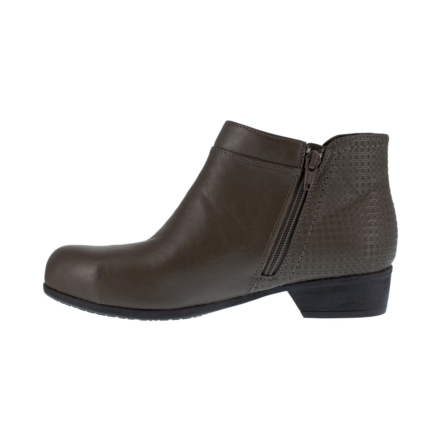 Rockport Works Carly Women's Steel Toe Safety Boot - Charcoal - Side View