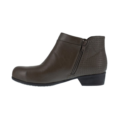 Rockport Works Carly Women's Steel Toe Safety Boot - Charcoal - Side View