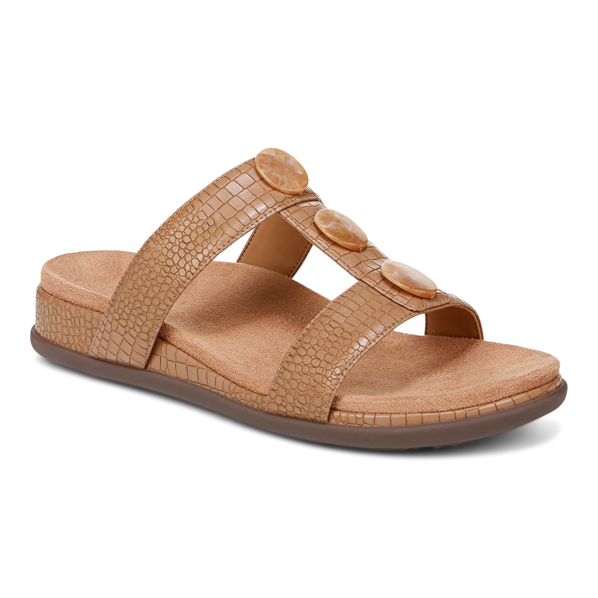 Vionic Serra Womens Tstrap sandal Sandals - Camel - Angle main