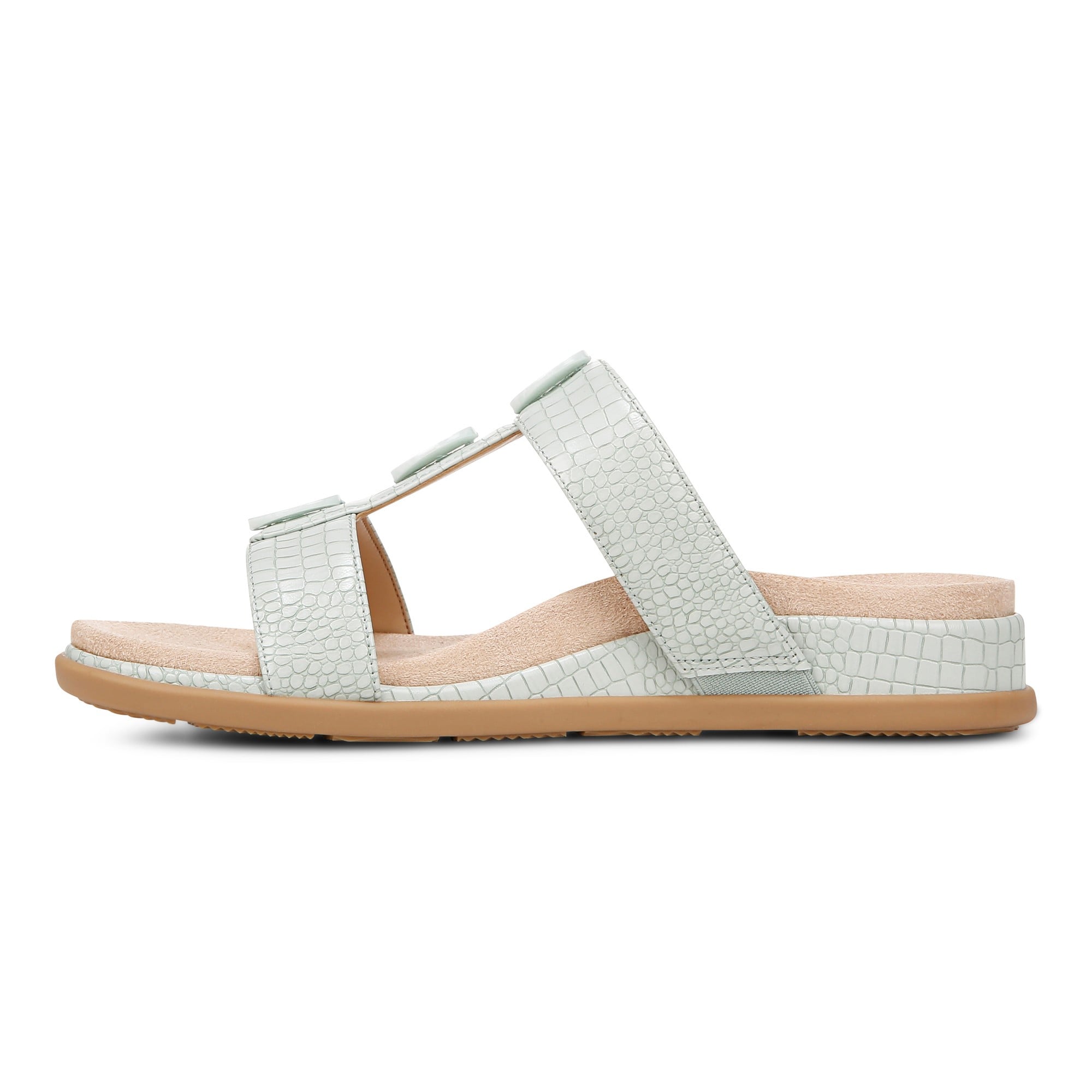 Vionic Serra Womens Tstrap sandal Sandals - Mint Green - Left Side
