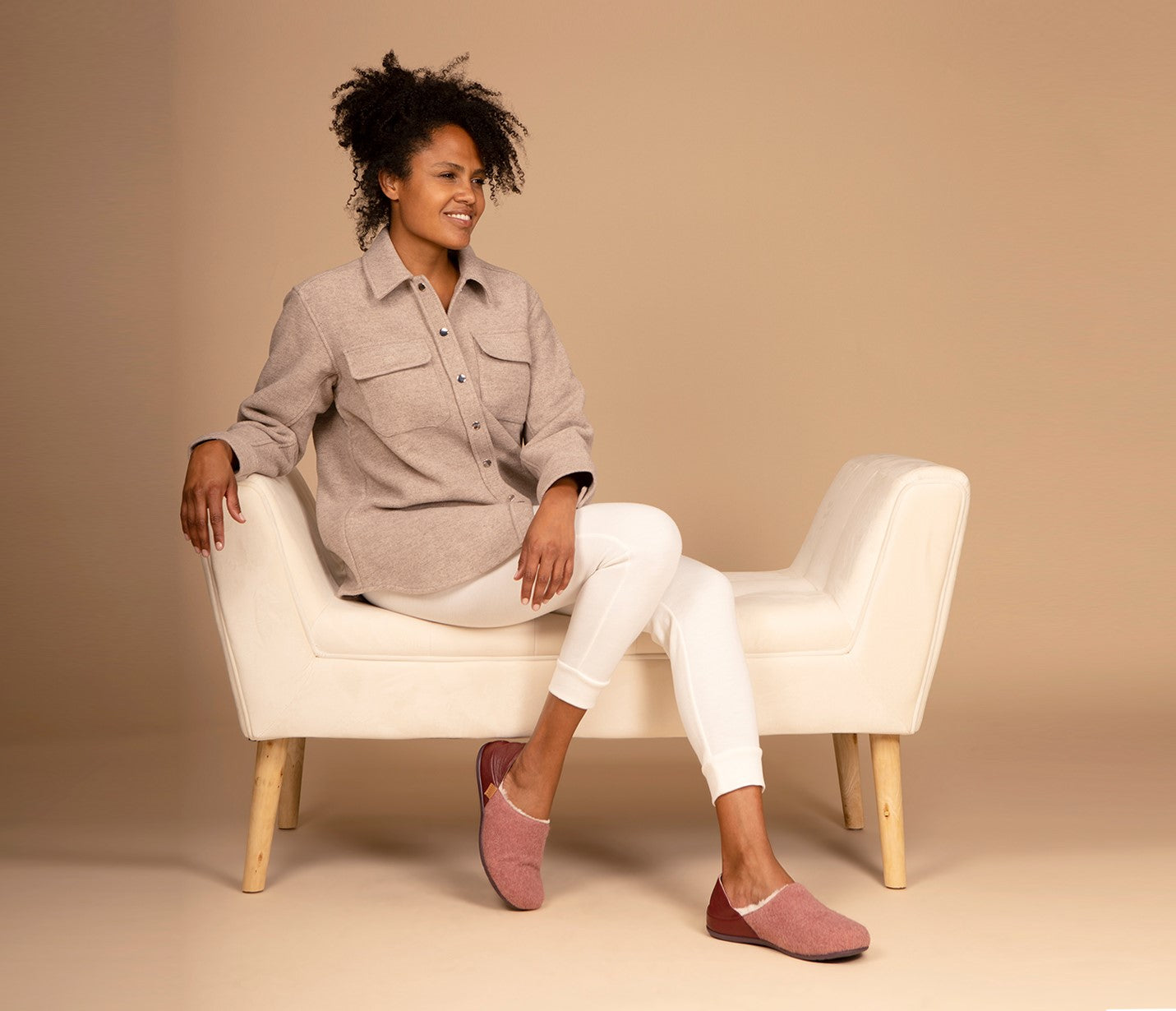 Strive Sofia Women's Fold Down Heel Supportive Slipper -  SOFIA Blush Pink