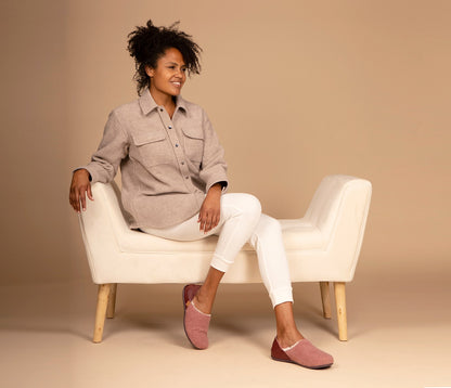 Strive Sofia Women's Fold Down Heel Supportive Slipper -  SOFIA Blush Pink