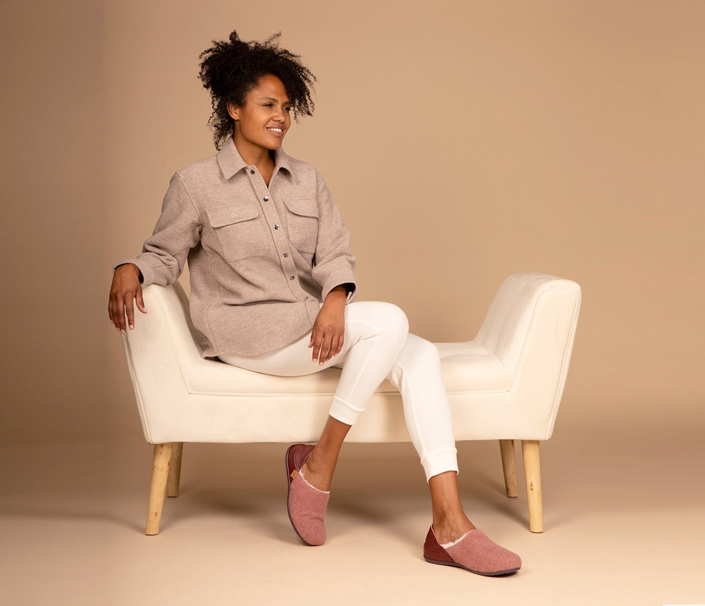 Strive Sofia Women's Fold Down Heel Supportive Slipper -  SOFIA Blush Pink