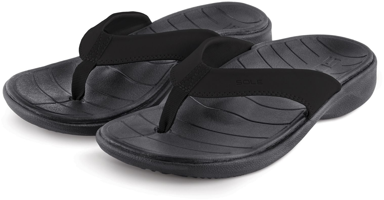 SOLE Women's Catalina Sport Flip - Black - Alt-front