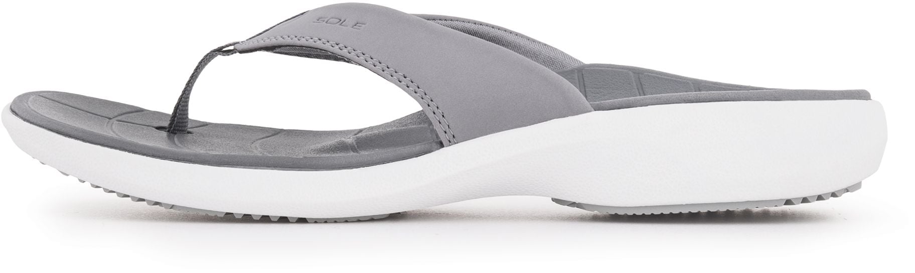 SOLE Women's Catalina Sport Flip - Grey/White - Lateral