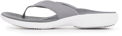 SOLE Women's Catalina Sport Flip - Grey/White - Lateral