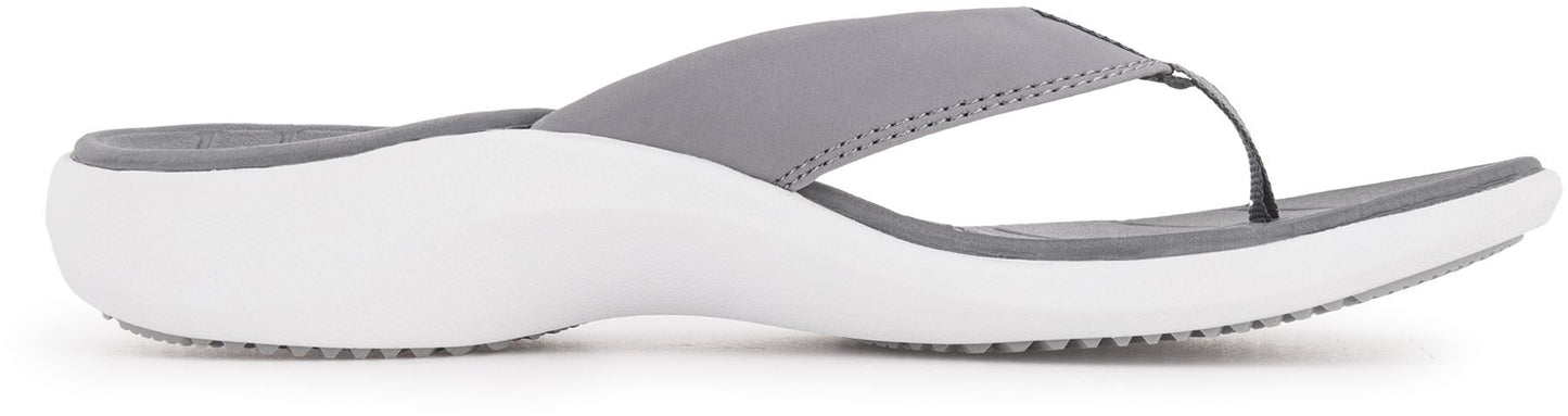 SOLE Women's Catalina Sport Flip - Grey/White - Medial