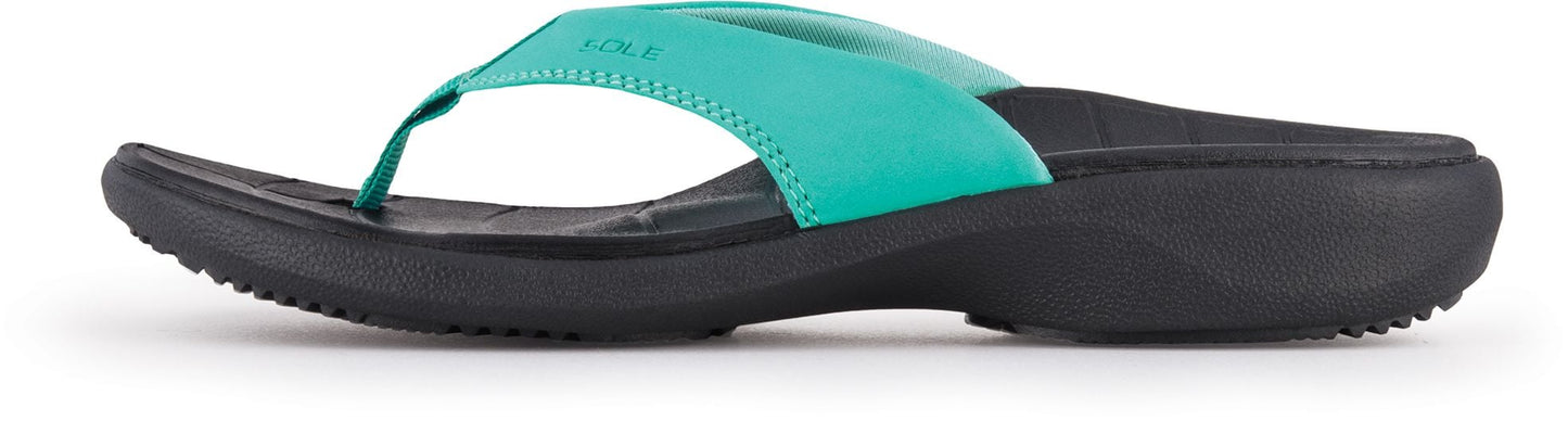 SOLE Women's Catalina Sport Flip - Teal - Lateral