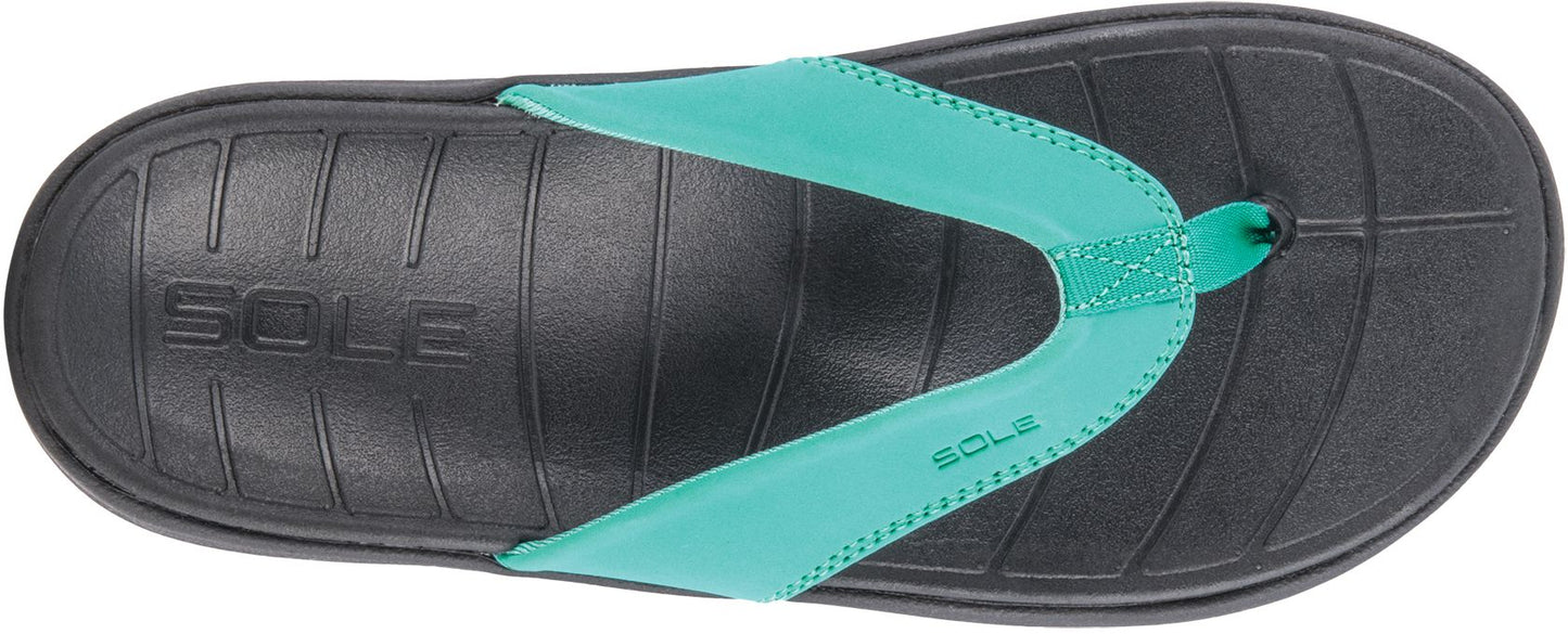 SOLE Women's Catalina Sport Flip - Teal - Top