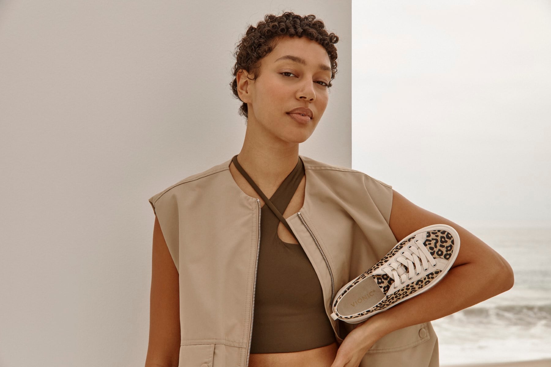 Vionic Winny Women's Casual Sneaker - Natural Leopard - 0037-med