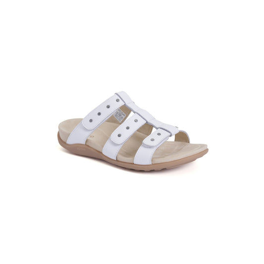 Strive Biarritz Women's Orthotic Walking Sandals - White - Angle