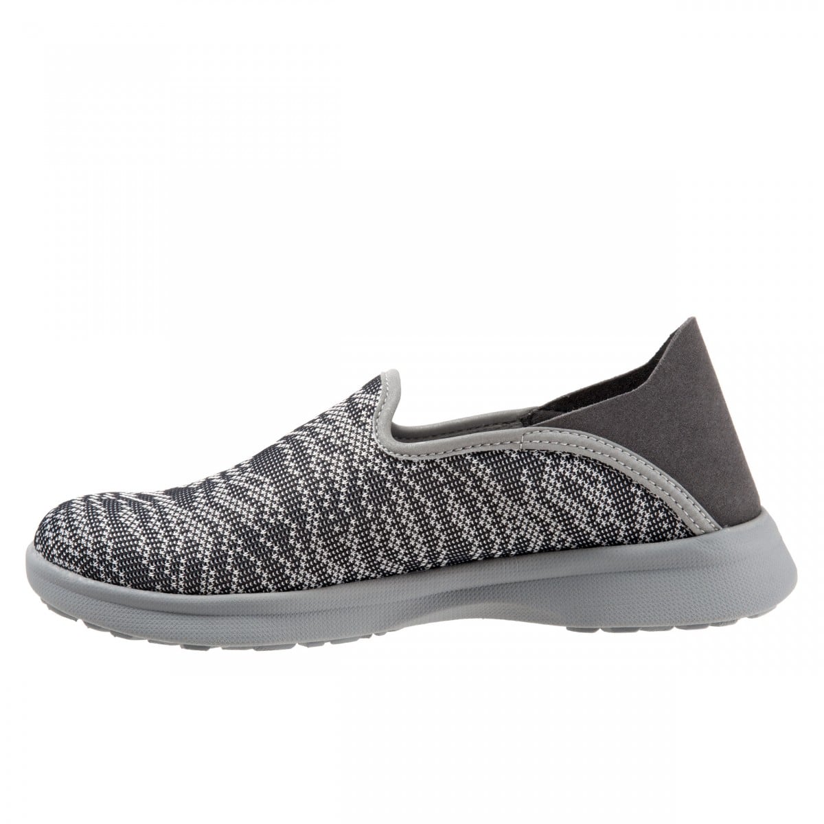Softwalk Simba - Women's Supportive Shoe - Charcoal - inside