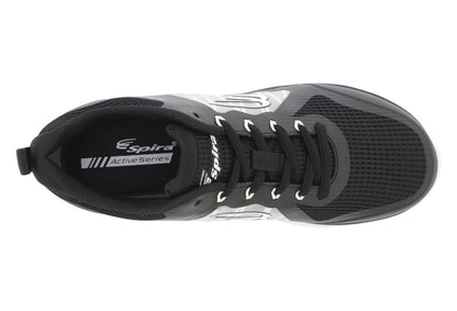 Spira CloudWalker Women's Athletic Walking Shoe with Springs - Black / White - 3