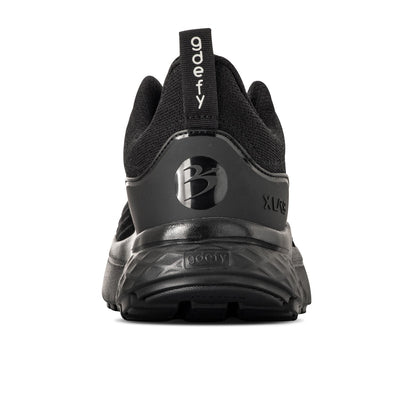 Gravity Defyer Men's XLR8 Running Shoes - Black   - Back View