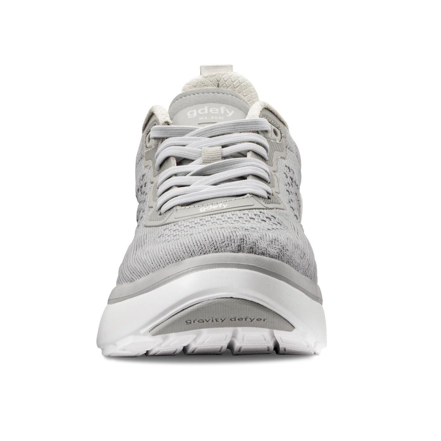 Gravity Defyer Men's XLR8 Running Shoes - Gray / White - Front View