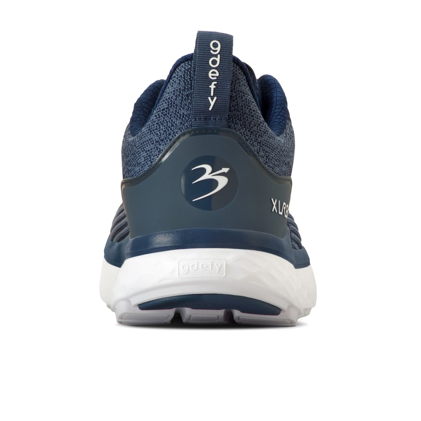 Gravity Defyer Men's XLR8 Running Shoes - Blue / White - Back View