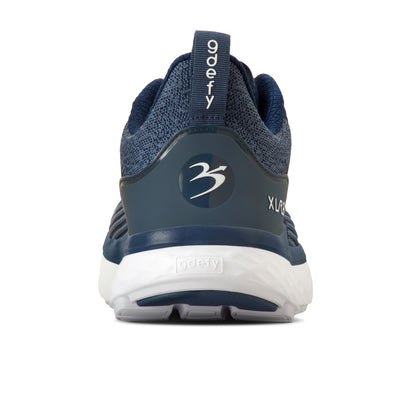 Gravity Defyer Men's XLR8 Running Shoes - Blue / White - Back View