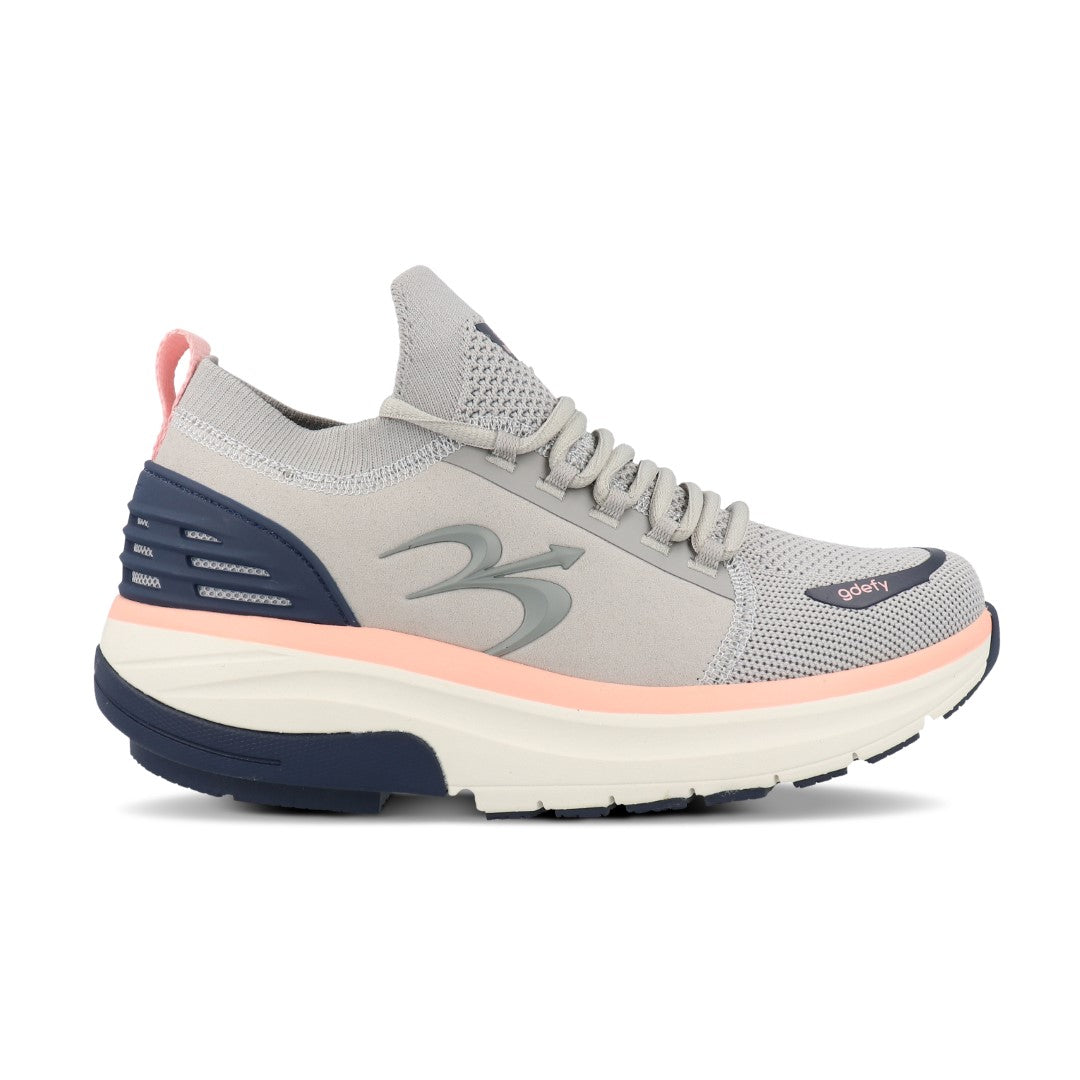 Gravity Defyer MATeeM Women's Athletic Shoes - Gray / Pink - Side View