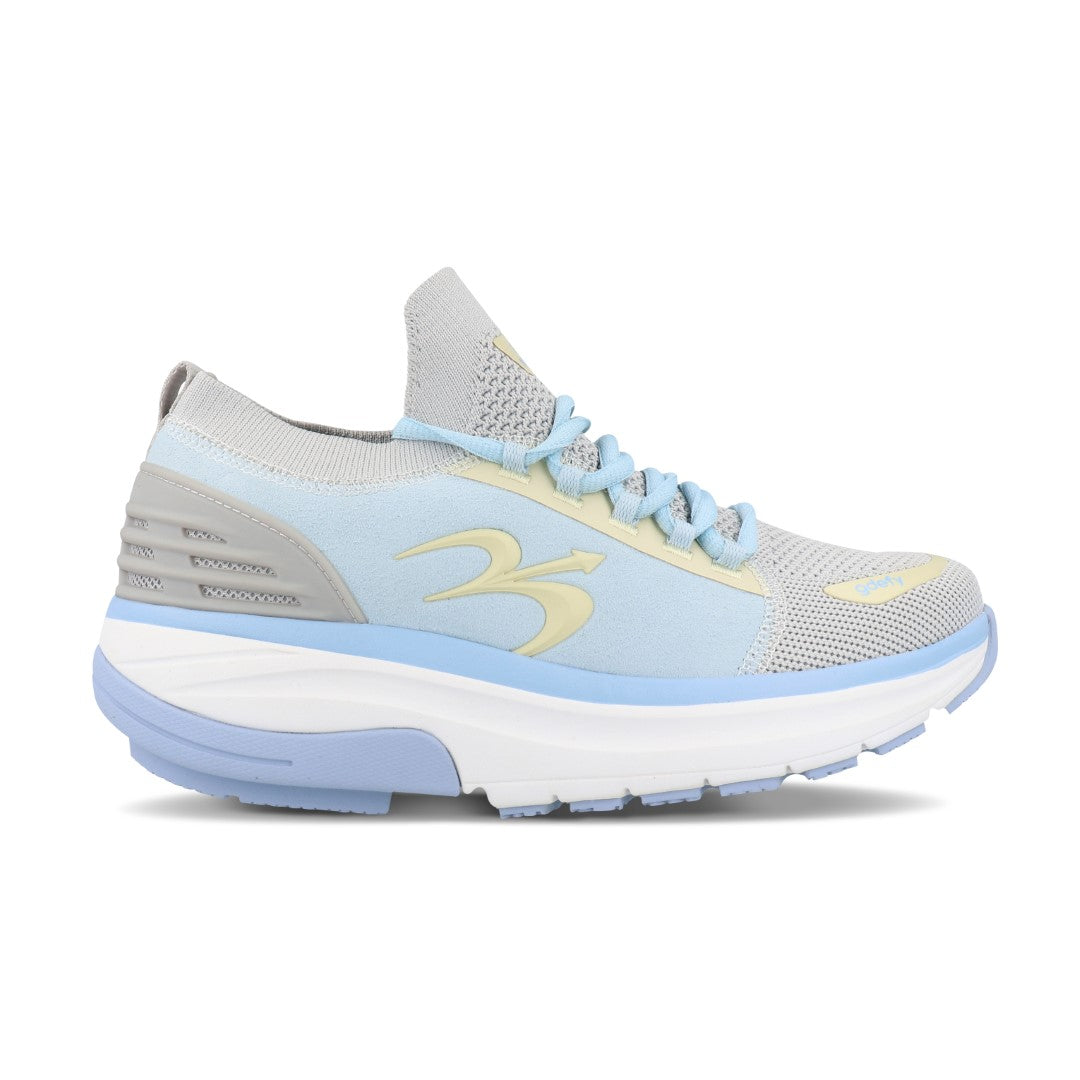 Gravity Defyer MATeeM Women's Athletic Shoes - Silver/Blue - Side View