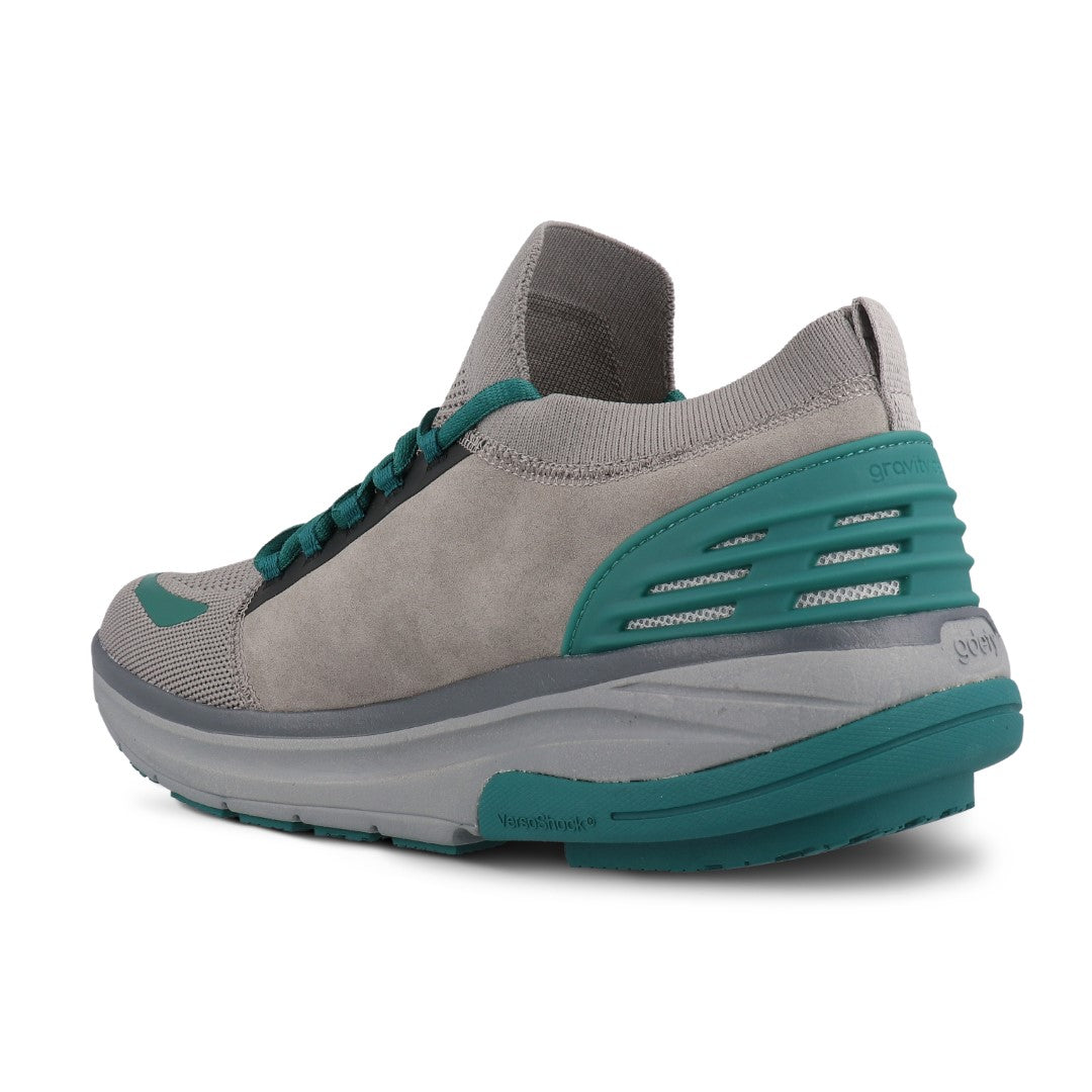 Gravity Defyer MATeeM Men's Athletic Shoes - Gray/Blue - Back Angle View