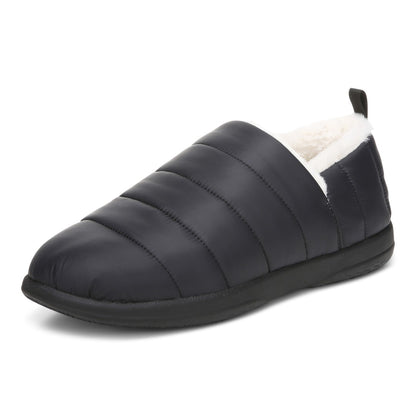 Vionic Tranquil Womens Slipper Casual - Black Nylon - Left angle