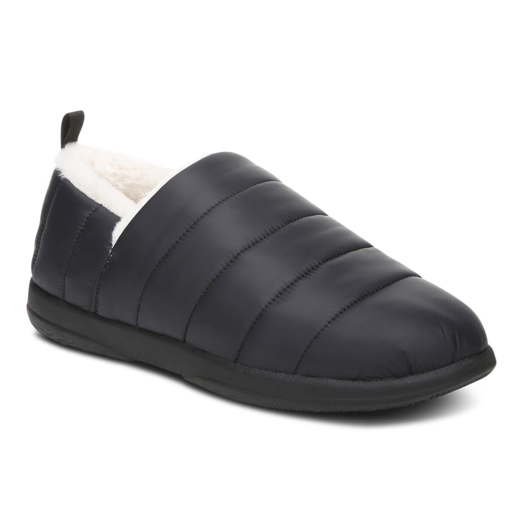 Vionic Tranquil Womens Slipper Casual - Black Nylon - Angle main