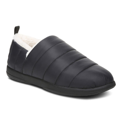 Vionic Tranquil Womens Slipper Casual - Black Nylon - Angle main