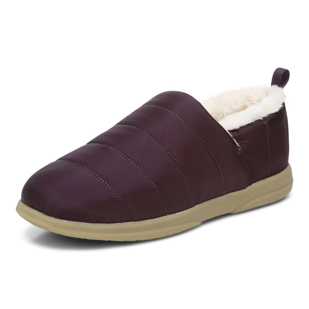 Vionic Tranquil Womens Slipper Casual - Purple Nylon - Left angle