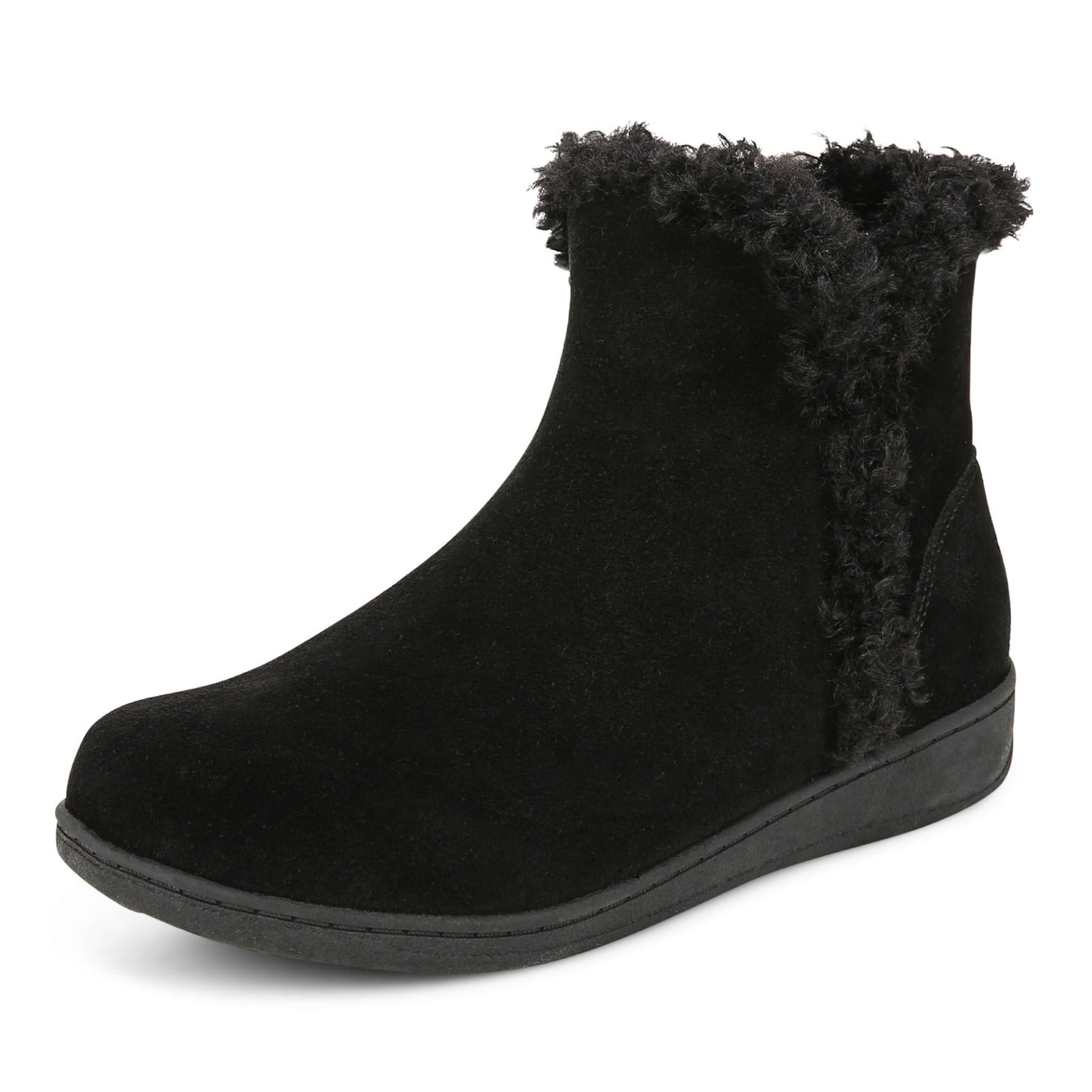 Vionic Unwind Bootie - Women's Ankle Bootie Slipper - Black - Left angle