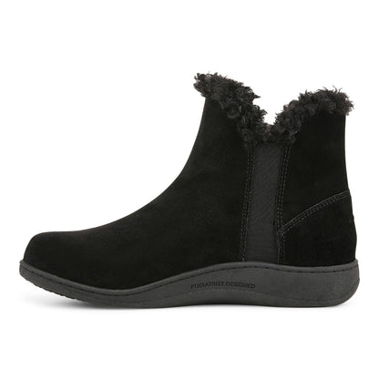 Vionic Unwind Bootie - Women's Ankle Bootie Slipper - Black - Left Side