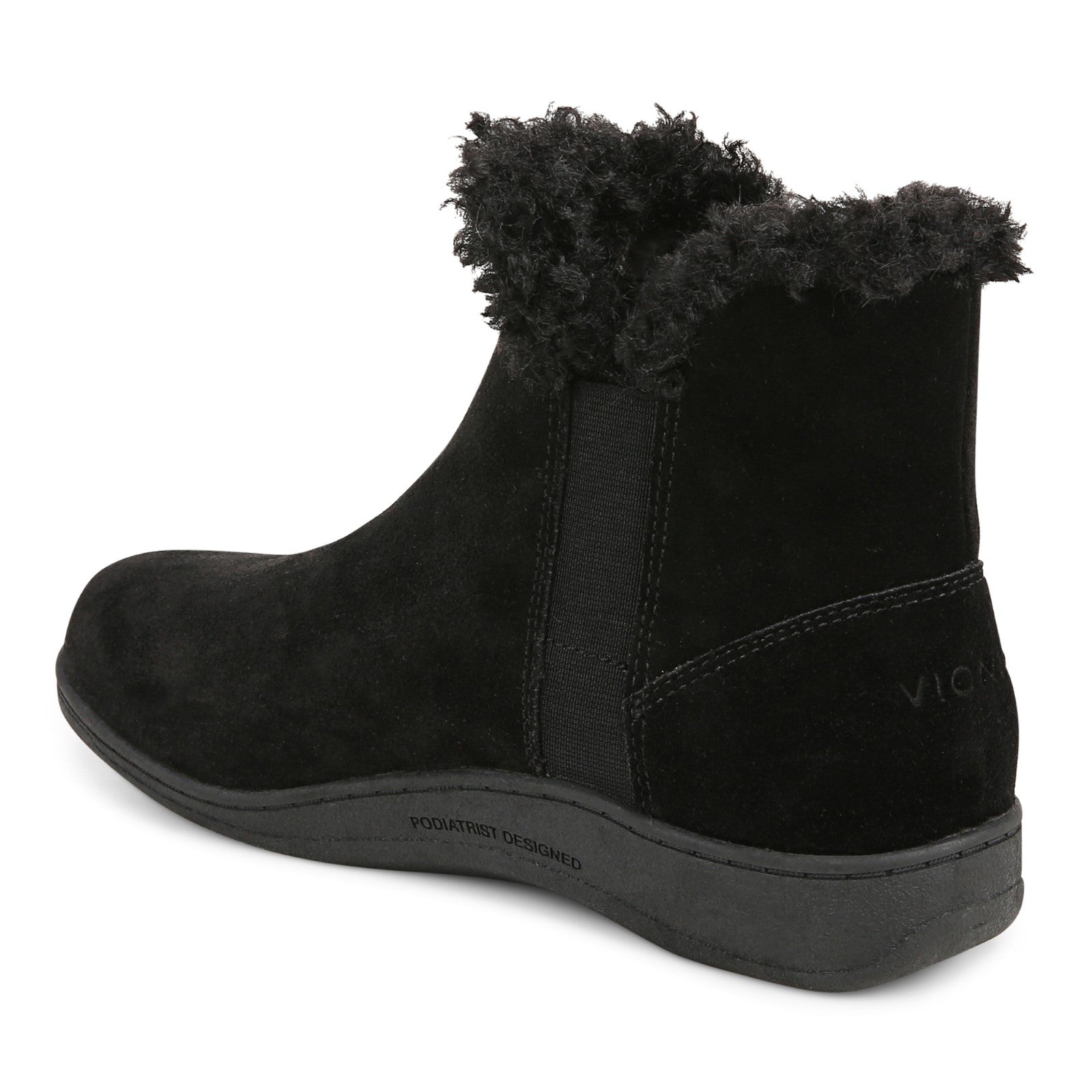 Vionic Unwind Bootie - Women's Ankle Bootie Slipper - Black - Back angle